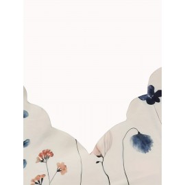 Floral Print Scallop Trim Blouse, Casual Short Sleeve V Neck Blouse For Spring & Summer, Women's Clothing Floral Print Scallop Trim Blouse, Casual Short Sleeve V Neck Blouse For Spring & Summer, Women's Clothing