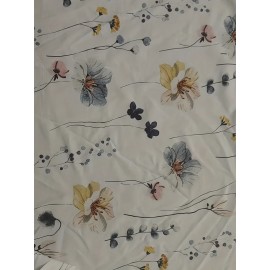 Floral Print Scallop Trim Blouse, Casual Short Sleeve V Neck Blouse For Spring & Summer, Women's Clothing Floral Print Scallop Trim Blouse, Casual Short Sleeve V Neck Blouse For Spring & Summer, Women's Clothing