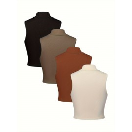 3 Packs Ruched Crew Neck T-Shirts, Casual Long Sleeve Top For Spring & Fall, Women's Clothing