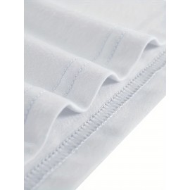 Sketch Style Palm Tree Pattern Top Casual Mid Stretch Short Sleeve Crew Neck Graphic T-shirt, Men's Tee For Summer Outdoor Sketch Style Palm Tree Pattern Top Casual Mid Stretch Short Sleeve Crew Neck Graphic T-shirt, Men's Tee For Summer Outdoor