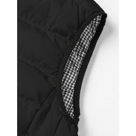 Winter Thick Vest For Men, Casual Black Warm Padded Sleeveless Jacket Best Sellers Winter Thick Vest For Men, Casual Black Warm Padded Sleeveless Jacket Best Sellers