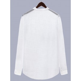 Solid Cotton Men's Long Sleeve Retro Medieval Henley Shirt Casual Beach Tops Festival Party Dress Shirt Solid Tee Shirt V-Neck Tops For Men Solid Cotton Men's Long Sleeve Retro Medieval Henley Shirt Casual Beach Tops Festival Party Dress Shirt Solid Tee Shirt V-Neck Tops For Men