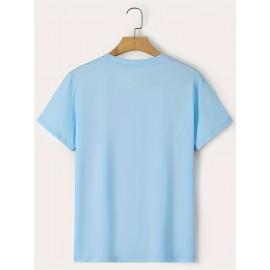 Rose Print, Men's Graphic Design Crew Neck Active T-shirt, Casual Comfy Tees Tshirts For Summer, Men's Clothing Tops For Daily Gym Workout Running Rose Print, Men's Graphic Design Crew Neck Active T-shirt, Casual Comfy Tees Tshirts For Summer, Men's Clothing Tops For Daily Gym Workout Running