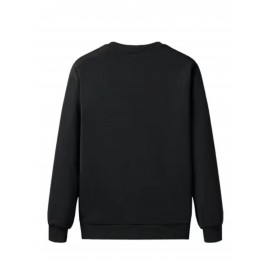 Cross Print Men's Crew Neck Sweatshirt Pullover For Men Fleece Sherpa Lined Sweatshirts For Winter Fall Long Sleeve Tops Cross Print Men's Crew Neck Sweatshirt Pullover For Men Fleece Sherpa Lined Sweatshirts For Winter Fall Long Sleeve Tops