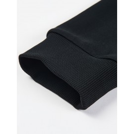 Sweatshirt And Pants Two-piece Set, Pattern Print Men's Long Sleeve Round Neck Street Casual Sports And Fashionable Sweatshirt, Elastic Drawstring Trousers, For Outdoor Sports,For Autumn And Winter Sweatshirt And Pants Two-piece Set, Pattern Print Men's Long Sleeve Round Neck Street Casual Sports And Fashionable Sweatshirt, Elastic Drawstring Trousers, For Outdoor Sports,For Autumn And Winter