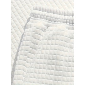 Men's 2 Piece Outfits,  Waffle Pattern , Casual Graphic Tanktop And Loose Drawstring Shorts Set, Men's Clothing Men's 2 Piece Outfits,  Waffle Pattern , Casual Graphic Tanktop And Loose Drawstring Shorts Set, Men's Clothing