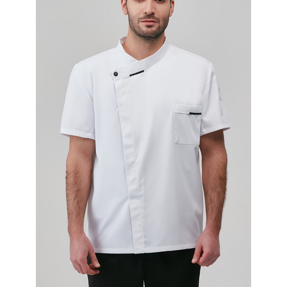 Chef Code Men's Short Sleeve Uniform Classic Chef Coat Cook Shirts Chef Code Men's Short Sleeve Uniform Classic Chef Coat Cook Shirts