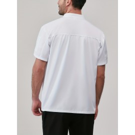 Chef Code Men's Short Sleeve Uniform Classic Chef Coat Cook Shirts Chef Code Men's Short Sleeve Uniform Classic Chef Coat Cook Shirts