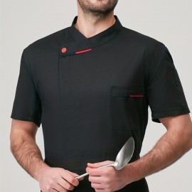 Chef Code Men's Short Sleeve Uniform Classic Chef Coat Cook Shirts Chef Code Men's Short Sleeve Uniform Classic Chef Coat Cook Shirts