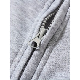 Men's Fashion Trendy Letter Print Lapel Collar Long Sleeve Casual Sports Sweatshirt,Suitable For Outdoor Sports Men's Fashion Trendy Letter Print Lapel Collar Long Sleeve Casual Sports Sweatshirt,Suitable For Outdoor Sports