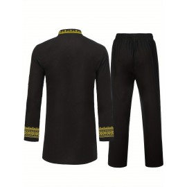 Men's African Dashiki Shirt Metallic Floral Printed Slim Fit Long Sleeve Hoodies Shirts Men's African Dashiki Shirt Metallic Floral Printed Slim Fit Long Sleeve Hoodies Shirts