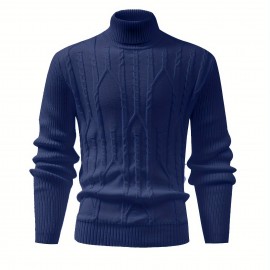 Cool Retro Knitted Sweater For Men, Men's Casual Retro Cable Pullover Hooded Knit Sweater Streetwear For Winter Fall, As Gifts Cool Retro Knitted Sweater For Men, Men's Casual Retro Cable Pullover Hooded Knit Sweater Streetwear For Winter Fall, As Gifts