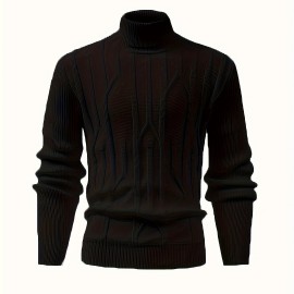 Cool Retro Knitted Sweater For Men, Men's Casual Retro Cable Pullover Hooded Knit Sweater Streetwear For Winter Fall, As Gifts Cool Retro Knitted Sweater For Men, Men's Casual Retro Cable Pullover Hooded Knit Sweater Streetwear For Winter Fall, As Gifts