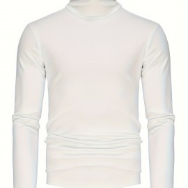 Men's Stylish Solid Shirt, Casual Breathable Lapel Long Sleeve Shirt Top For City Walk Street Hanging Outdoor Activities Men's Stylish Solid Shirt, Casual Breathable Lapel Long Sleeve Shirt Top For City Walk Street Hanging Outdoor Activities