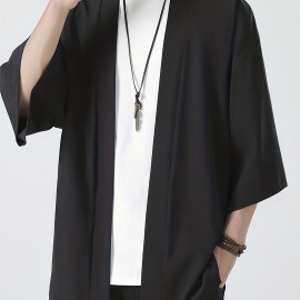 Men's Japanese Kimono, Men's Casual Short Sleeve Shirt, Men's Shirt For Summer Vacation Resort, Tops For Men, Gift For Men Men's Japanese Kimono, Men's Casual Short Sleeve Shirt, Men's Shirt For Summer Vacation Resort, Tops For Men, Gift For Men