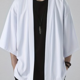 Men's Japanese Kimono, Men's Casual Short Sleeve Shirt, Men's Shirt For Summer Vacation Resort, Tops For Men, Gift For Men Men's Japanese Kimono, Men's Casual Short Sleeve Shirt, Men's Shirt For Summer Vacation Resort, Tops For Men, Gift For Men