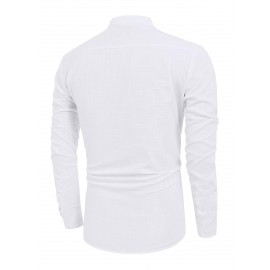 Men's Henley Shirt Long Sleeve Hippie Shirts Casual Beach T-Shirt Men's Henley Shirt Long Sleeve Hippie Shirts Casual Beach T-Shirt