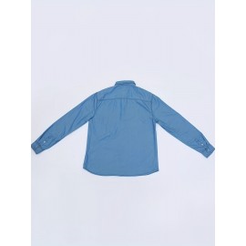 Men's Casual Button Up Long Sleeve Denim Shirt With Chest Pockets, Men's Clothes For Spring Summer Autumn, Tops For Men Men's Casual Button Up Long Sleeve Denim Shirt With Chest Pockets, Men's Clothes For Spring Summer Autumn, Tops For Men