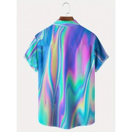 Stylish Men's Casual Short Sleeve Shirt, Men's Shirt For Summer Vacation Resort Stylish Men's Casual Short Sleeve Shirt, Men's Shirt For Summer Vacation Resort