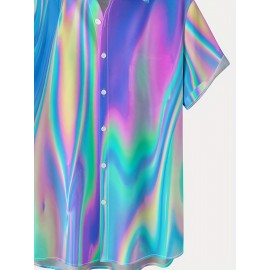 Stylish Men's Casual Short Sleeve Shirt, Men's Shirt For Summer Vacation Resort Stylish Men's Casual Short Sleeve Shirt, Men's Shirt For Summer Vacation Resort