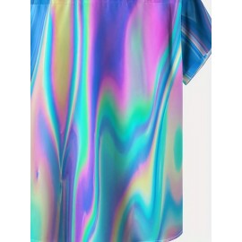 Stylish Men's Casual Short Sleeve Shirt, Men's Shirt For Summer Vacation Resort Stylish Men's Casual Short Sleeve Shirt, Men's Shirt For Summer Vacation Resort