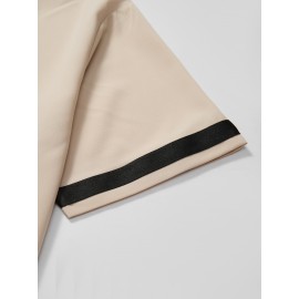 Stylish Letter Print Men's Casual Short Sleeve Shirt, Men's Baseball Jersey For Summer Vacation Resort, Tops For Men, Gift For Men Stylish Letter Print Men's Casual Short Sleeve Shirt, Men's Baseball Jersey For Summer Vacation Resort, Tops For Men, Gift For Men